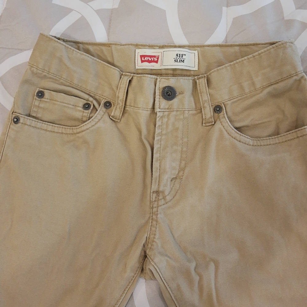 Tan Levi's 25x25 511 slim fit jeans